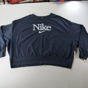 Nike plus blue sweatshirt 3X Velour detail Cute